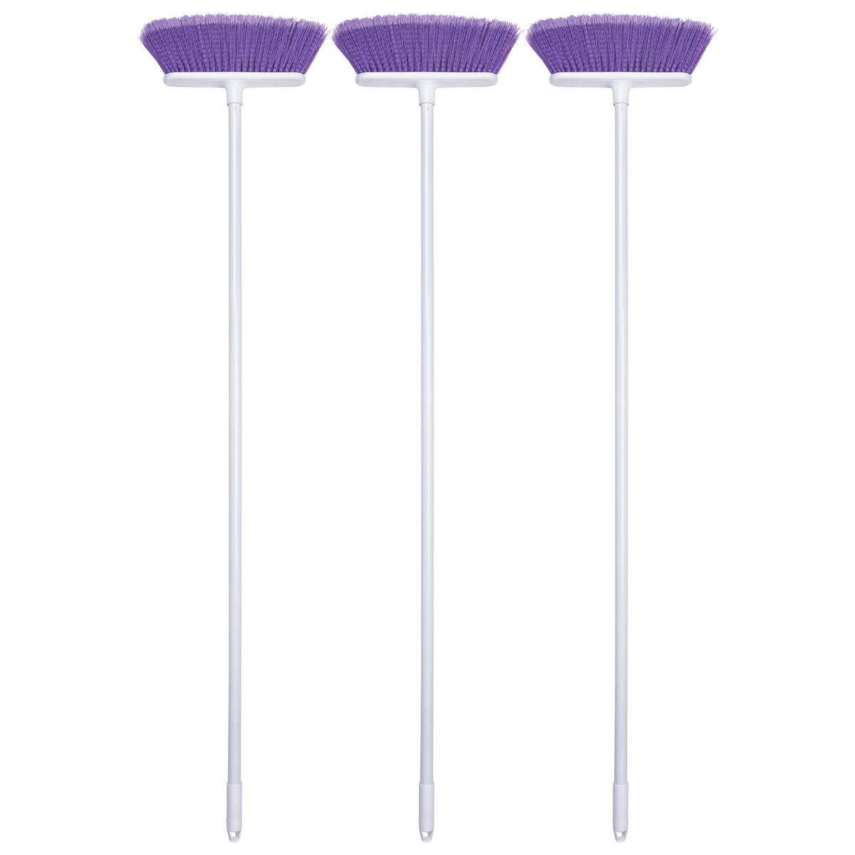 The Original Soft Sweep Action Violet Broom with White Metal