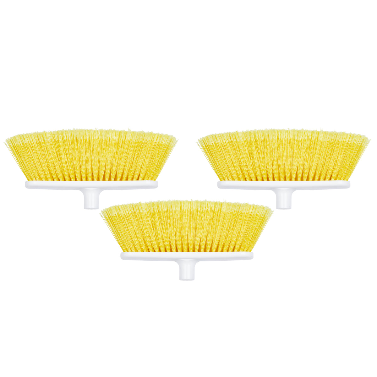 The Original Soft Sweep Magnetic Action Yellow Broom with Natural Finish Wood Handles (4 Yellow Brooms)