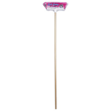 The Original Soft Sweep Magnetic Action Fuchsia Broom with Natural Finish Wood Handles