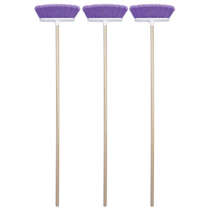 The Original Soft Sweep Magnetic Action Violet Broom with Natural Finish Wood Handles
