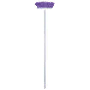 The Original Soft Sweep Magnetic Action Broom Assorted Colors with White Metal Handles