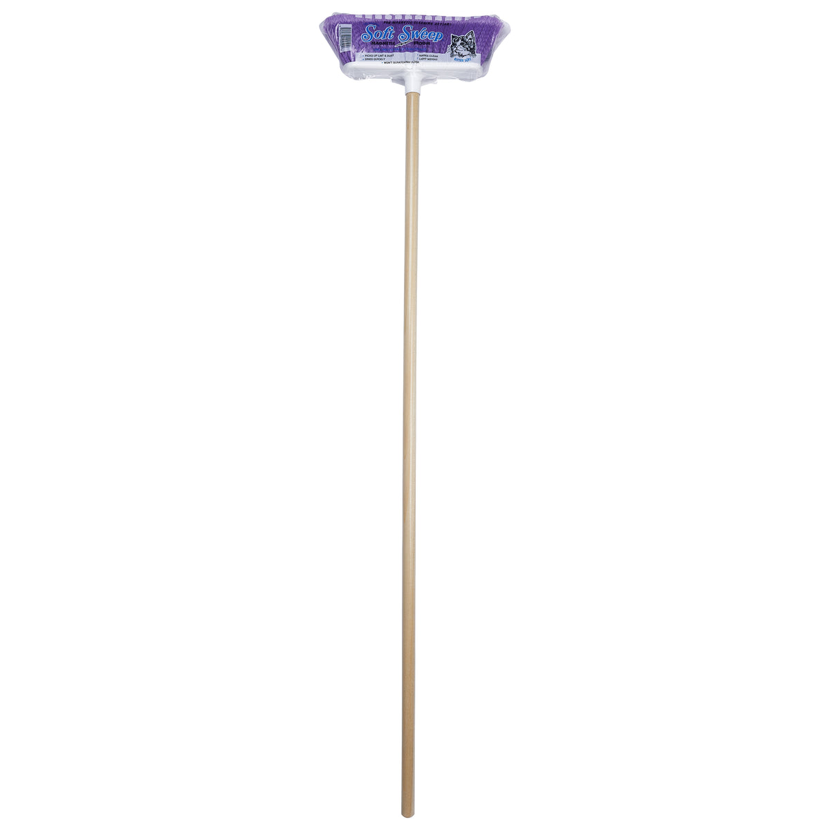 The Original Soft Sweep Action Broom Assorted Colors with Nat