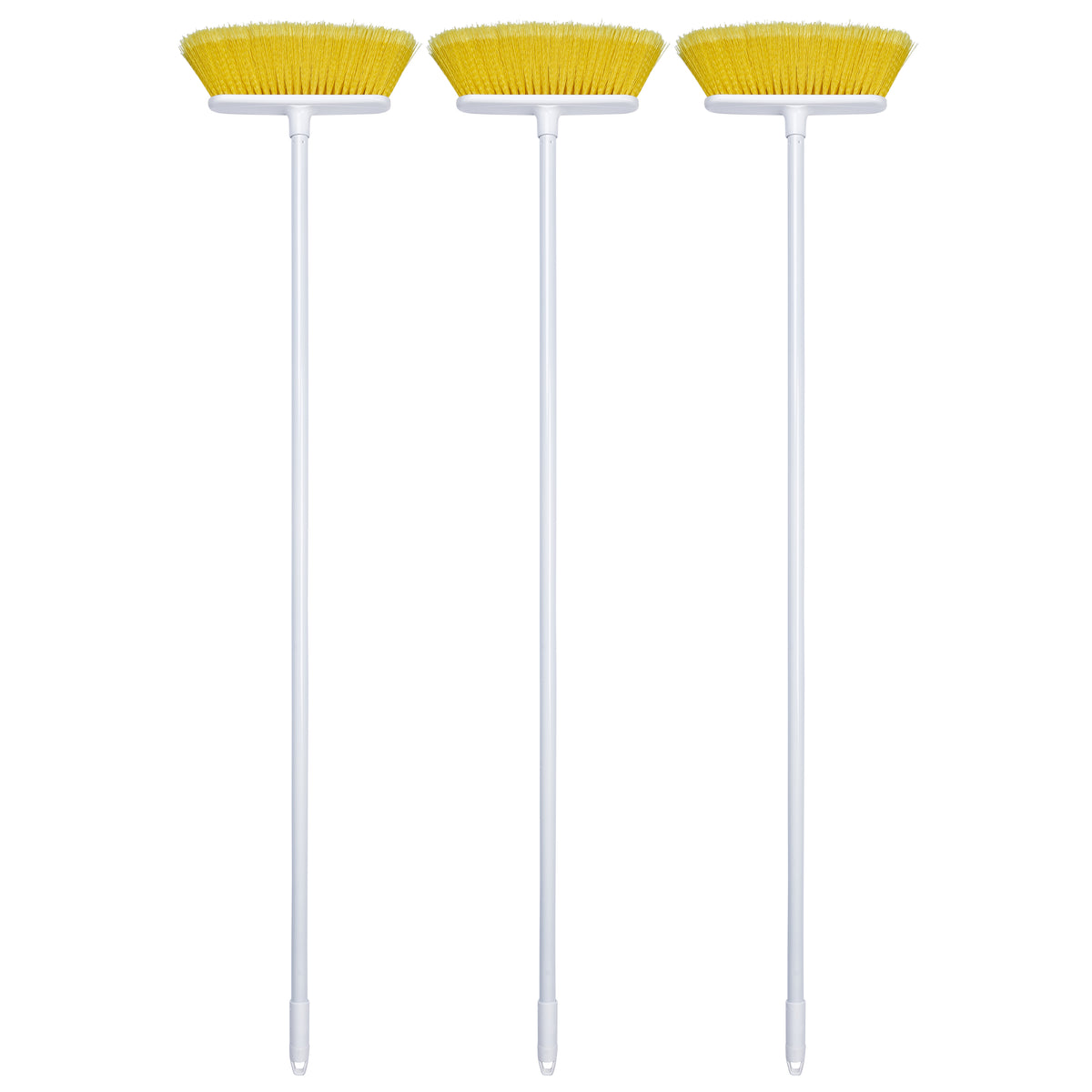 The Original Soft Sweep Action Yellow Broom with White Metal